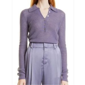 Vince XS Mohair Polo Sweater